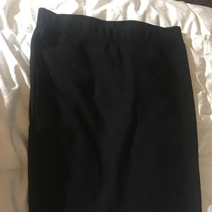 Basic black pencil skirt